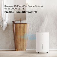 TCL - 25 Pint Smart Dehumidifier - White - Alternate Views