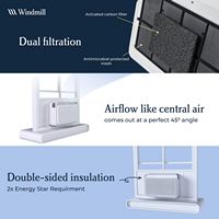 Windmill 8,000 BTU Smart Window Air Conditoner - White - Alternate Views