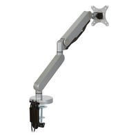 Office Star Products - Single Monitor Arm with USB - Silver - Alternate Views