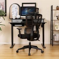 Costway - Ergonomic Mesh Adjustable Office Chair - Black - Alternate Views