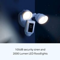 Ring - Floodlight Cam Plus Outdoor Wired 1080p Surveillance Camera - Black - Alternate Views