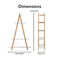 Universal Expert - Abacus Ladder Bookshelf - Oak - Alternate Views