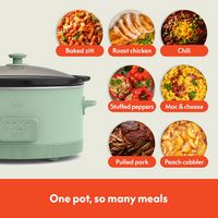 Bella - 6-qt. Programmable Slow Cooker - Seaglass - Alternate Views