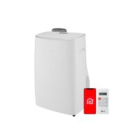 LG - 10,000 BTU Smart Portable Air Conditioner - White - Alternate Views