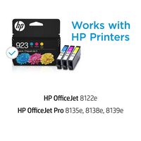 HP - 923 3-Pack Standard Capacity Ink Cartridges - Cyan/Magenta/Yellow - Alternate Views