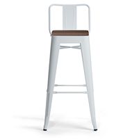 Simpli Home - Rayne Metal and Wood Bar Stool (Set of 2) - White - Alternate Views