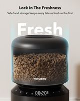 PETLIBRO - Granary Stainless Steel 3L Automatic Dog and Cat Feeder with Voice Recorder - Black - Alternate Views