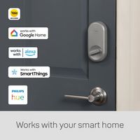 Yale - Smart Lock Conversion Kit – Works with Existing Deadbolt & Keys | Wi-Fi Access - Silver - Alternate Views