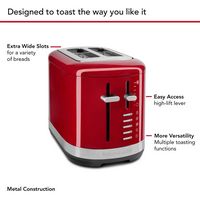 KitchenAid - 2 Slice Programmable Toaster, Empire - red - Alternate Views