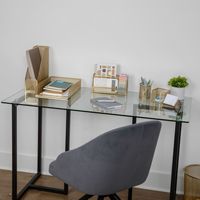 Martha Stewart - Ryder Premium 6 Piece Mesh Metal Desktop Organizer Set - Gold - Alternate Views