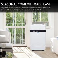 Whynter - 400 Sq. Ft. Portable Air Conditioner and Heater - Frost White - Alternate Views