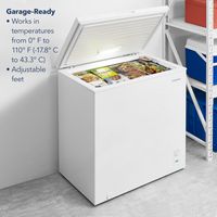 Insignia™ - 7.0 Cu. Ft. Garage Ready-Chest Freezer - White - Alternate Views