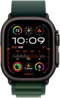 Apple Watch Ultra 2 (GPS+Cellular) 49mm Titanium Case with Dark Green Alpine Loop - Medium - Blac... - Alternate Views