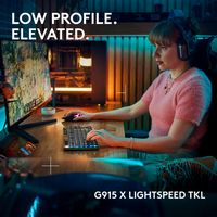 Logitech - G915 X LIGHTSPEED TKL Wireless Mechanical GL Red Linear Switch Gaming Keyboard for PC/... - Alternate Views