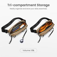 tomtoc - Aviator-T33 1.5L Sling Bag with RFID Blocking, Minimalist Crossbody Bag Chest Bag Should... - Alternate Views