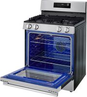 LG - 30-in Wide 6.3 Cu. Ft. Freestanding Gas True Convection Smart Range with 4 Burners, EasyClea... - Alternate Views