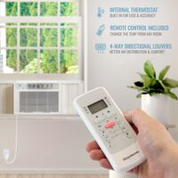 Keystone - 23,200/22,900 BTU 230V Window Air Conditioner with 16,000 BTU Supplemental Heat Functi... - Alternate Views