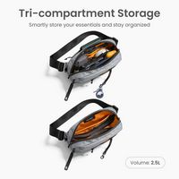tomtoc - Aviator-T33 2.5L Sling Bag with RFID Blocking, Minimalist Crossbody Bag Chest Bag Should... - Alternate Views