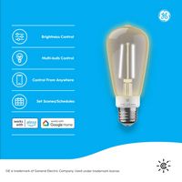 Cync - ST19 Edison Style Smart LED Light Bulbs (2 Pack) - Soft White - White - Alternate Views