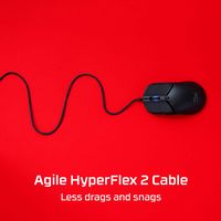 HyperX - Pulsefire Haste 2 Lightweight Wired Optical Gaming Mouse with RGB Lighting - Wired - Black - Alternate Views