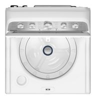 Maytag - 4.8 Cu. Ft. Top Load Impeller Washer with Quick Wash Cycle and Soft Close Glass Lid - White - Alternate Views