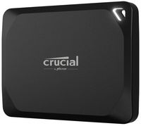 Crucial - X10 Pro 2TB USB-C External SSD - Black - Alternate Views