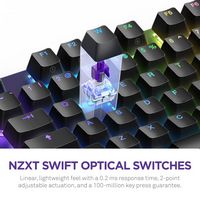 NZXT - Function 2 - Full Size Wired Optical Gaming Keyboard - Black - Alternate Views