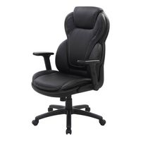 Office Star Products - Exec Bonded Lthr Office Chair - Black - Alternate Views