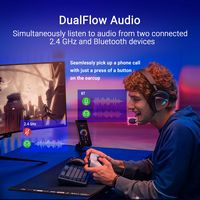 ASUS - ROG Delta II Wireless Gaming Headset for PC, Xbox, PS5 and Switch - Black - Alternate Views