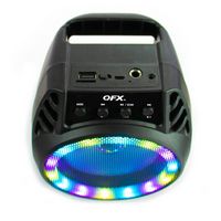 QFX - Portable Bluetooth Rechargeable Speaker with LED Party Lights - Black - Alternate Views