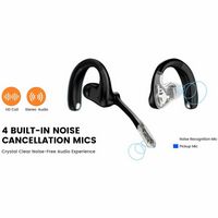 EKSA Telecom - S30 AI-Powered Open-Ear Air Conduction True Wireless Headset - Black - Alternate Views