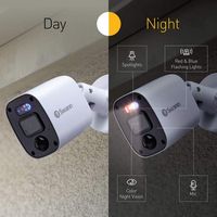 Swann - Add-On Bullet Security Camera for DVR, 4K UHD Video, Flashing and Spotlight, Outdoor Nigh... - Alternate Views