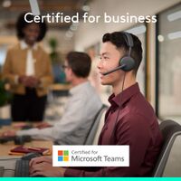 Logitech - Zone Wired 2 Noise-Canceling Headset for Business Microsoft Teams Certified USB C with... - Alternate Views
