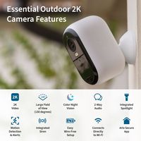 Arlo - Essential 2-Camera Outdoor Wireless 2K Security Camera (2nd Generation) with Color Night V... - Alternate Views