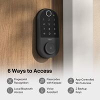 TP-Link - Tapo DL110 Smart Wi-Fi Deadbolt Lock - Lock/Unlock using Keypad, App, or Fingerprint Re... - Alternate Views