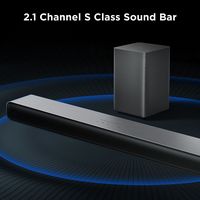 TCL - S55H 2.1 Channel S-Class Soundbar with Wireless Subwoofer, Dolby Atmos - Black - Alternate Views