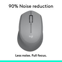 Logitech - M330 SILENT Wireless Optical Mouse with Quiet Clicks - Wireless - Gray - Alternate Views