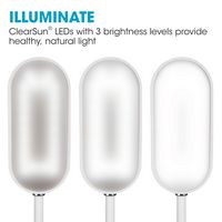 OttLite - Inspire LED Desk Lamp with Wireless Charging - White - Alternate Views