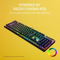 Razer - BlackWidow V4 X Full Size Wired Mechanical Green Clicky Switch Gaming Keyboard with Chrom... - Alternate Views