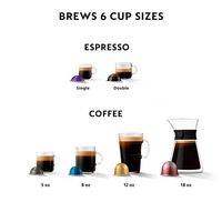Nespresso - Vertuo Next Deluxe Bundle by Breville - Dark Chrome - Alternate Views