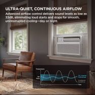 TCL - 450 Sq. Ft. 10,000 BTU Smart Inverter Window Air Conditioner - White - Alternate Views