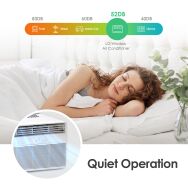 LG - 350 Sq. Ft. 8,000 BTU Window Air Conditioner with Remote - White - Alternate Views