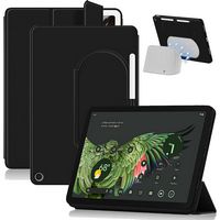 SaharaCase - AirShield Tri-Fold Folio Case for Google Pixel Tablet - Black - Alternate Views