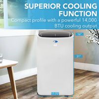 Whynter - ARC-147WFH 400 Sq.Ft  Portable Air Conditioner with 8200 BTU Heater - White - Alternate Views