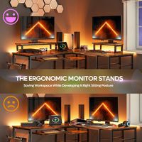 Bestier L-Shaped Corner Gaming Desk - 59