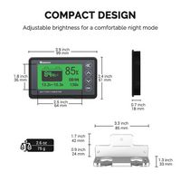 Renogy - 500A Battery Monitor With Shunt - Black - Alternate Views