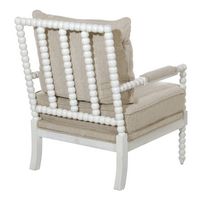 OSP Home Furnishings - Kaylee Spindle Chair - Beige Linen - Alternate Views