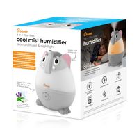 CRANE - Mini Elephant 0.5 Gallon Cool Mist Humidifier - Gray - Alternate Views