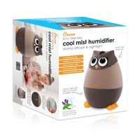 CRANE - Mini Owl 0.5 Gallon Cool Mist Humidifier - Brown - Alternate Views