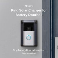 Solar Charger for Ring Battery Doorbell - Black - Alternate Views